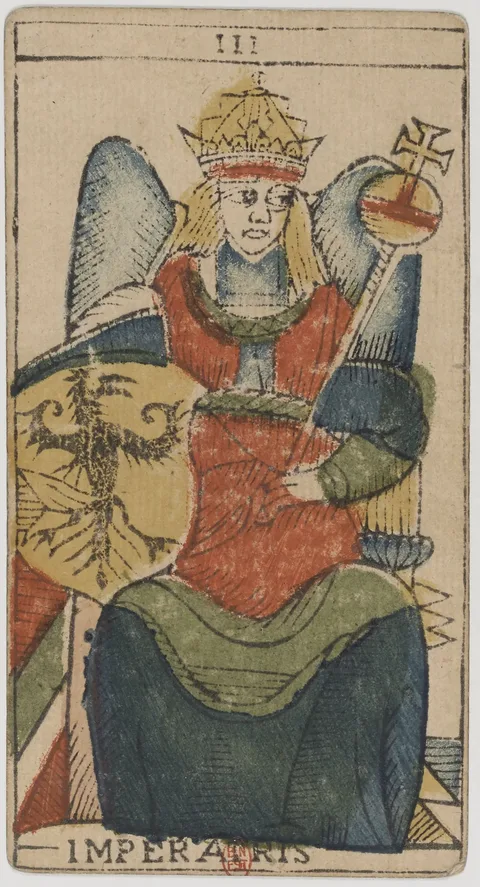 A Imperatriz, arcano III do Tarot de Marselha de Jean Dodal